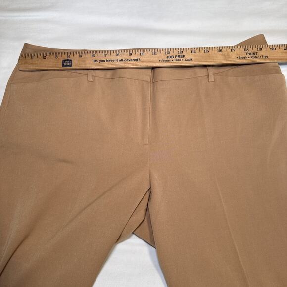 Lane Bryant Stretch Wide Leg Trousers High Rise Tan Pants Womens Plus Sz 20 EUC - Picture 5 of 11